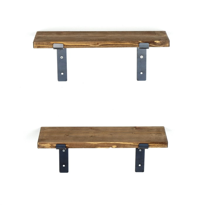 Hanah Home Lam003 Estantería Decorativa de Pared de Madera y Metal (2 Piezas) Hanah Home Lam003 Estantería Decorativa de Pared de Madera y Metal (2 Piezas)